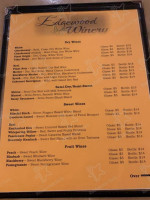 Edgewood Winery And Event Center menu