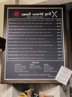 Small World Coffee menu