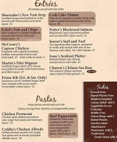 University Grille menu