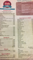 Friendly Inc menu