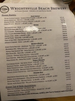 Wrightsville Beach Brewery menu