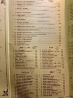Williams Chinese Restaraunt menu