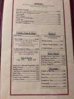 Waverly Steakhouse Lounge menu