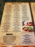 El Pakas Mexican menu