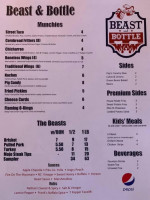 Beast And Bottle menu