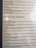 Los Reyes Grill menu