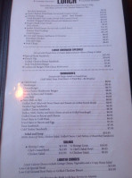 Corkwood menu