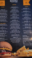 Gravity Restaurant Bar menu