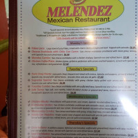 Melendez Mexican food