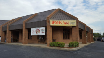 Sports Page Food & Spirit outside