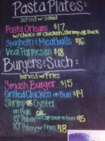 Surfers' Rehab menu