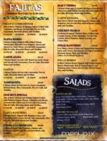Mexico Lindo menu