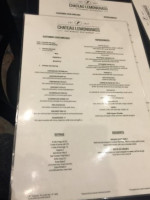 Chateau Lemongrass menu