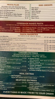 Benny's Italian Mexican menu