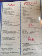 Ship Bottom Shell Fish menu