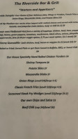 Riverside Grill menu