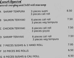 Mori Ichi menu