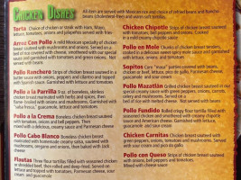 Tapatio Mexican Grill menu