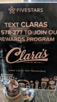 Clara's menu