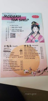 Modern China Tea Shop menu