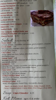 Arturos Pizza menu