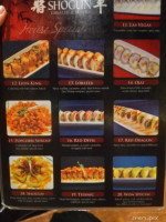Shogun Of Japan Steakhouse menu