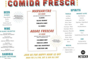 Comida Fresca menu