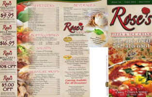 Rose's Pizza And Icecream food