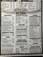 Moka Cafe Bbq Company menu