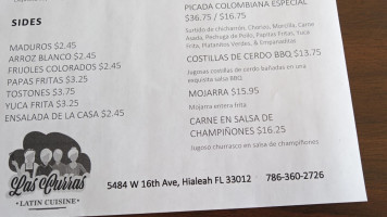 El Palacio De Los Frijoles Hialeah menu