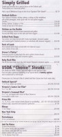 Outback Steakhouse menu