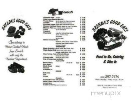 Brenda's Good Eats menu