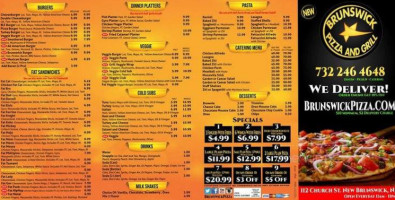 Brunswick Pizza And Grill menu