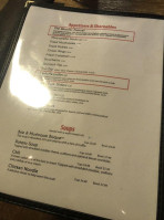 Wunderbar Sports Grill menu