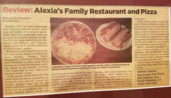Alexia's Pizza And inside