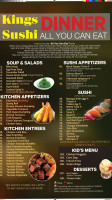 Kings Sushi menu