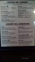 Loggers Mill Restaurant Bar menu