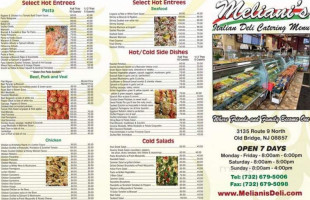 Meliani's Italian Deli menu