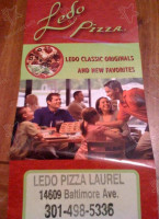 Ledo Pizza menu