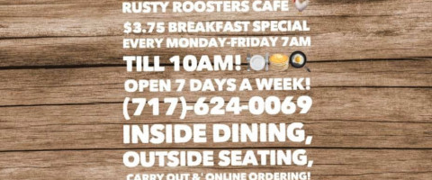 Rusty Roosters Cafe food