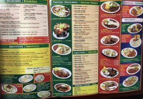 Mi Tierra Mexican Resturant menu