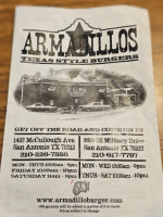 Armadillo's Texas-style Burgers food