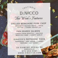 Trattoria Dinicco menu