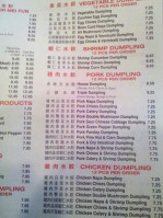 East Dumpling House menu