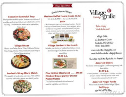 Village Grille menu