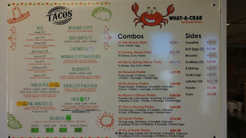 Street Tacos And Seafood menu