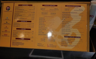 Fire Bowl Cafe menu
