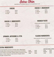 Giordano's menu