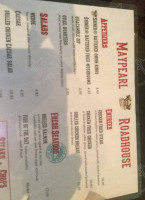 Maypearl Roadhouse menu