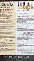 Ms. Allie's Cafe menu